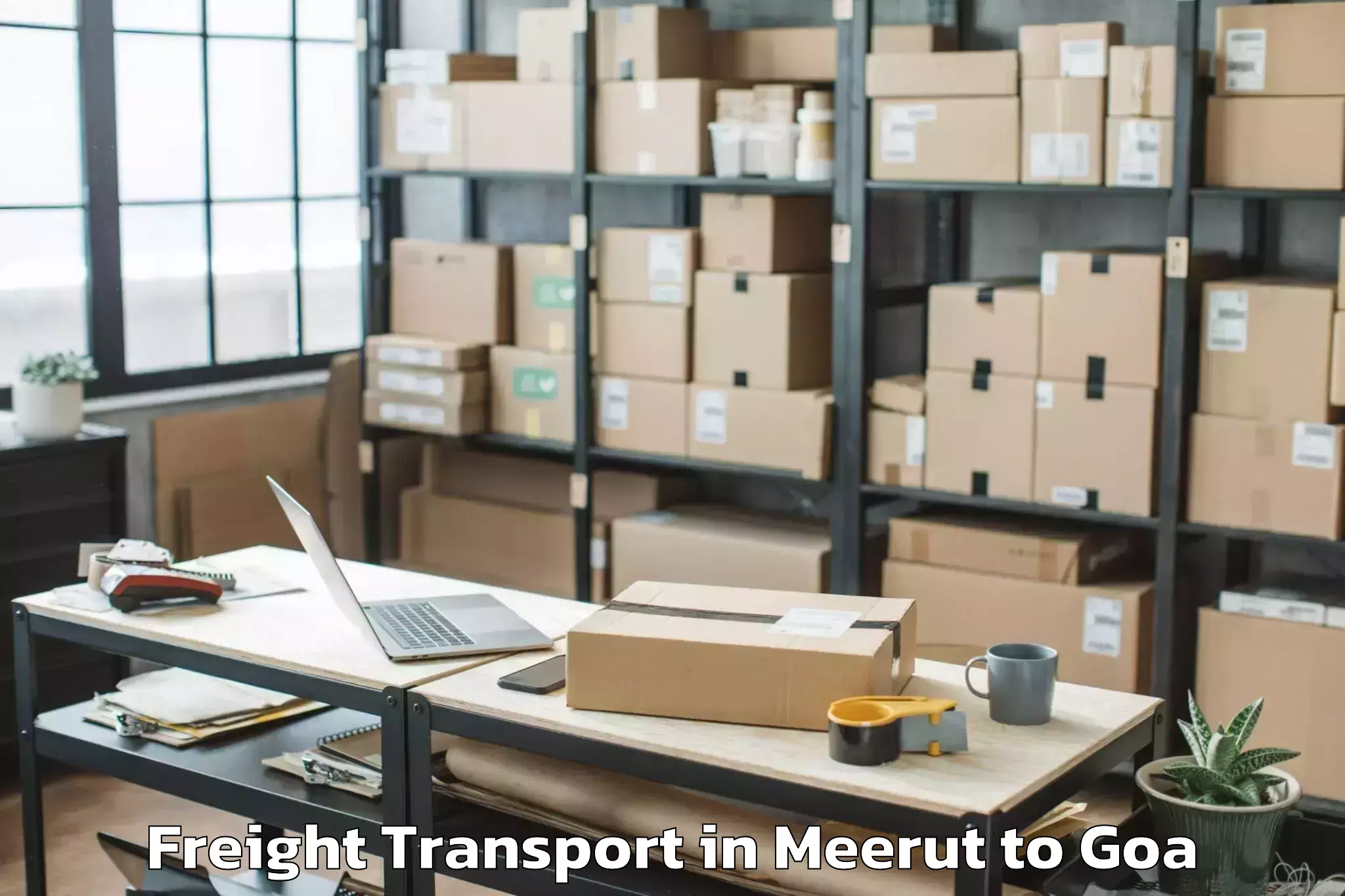 Get Meerut to Dicholi Freight Transport